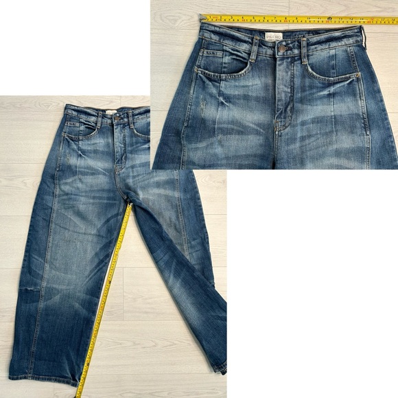 Pilcro Anthropologie The Kenna Mid Rise Heritage Barrel Jeans Womens Size 27 - Picture 8 of 8